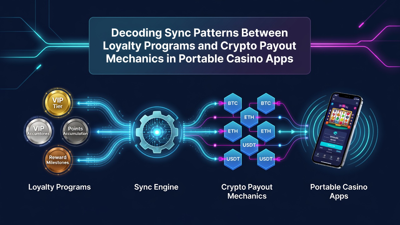 Illustration of loyalty program integration with crypto payouts in mobile casino apps