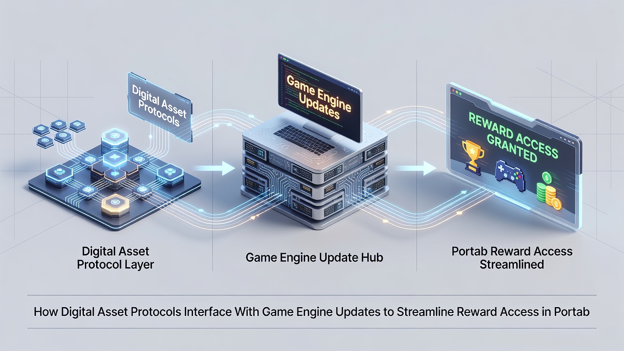 Mobile gaming interface showing instant reward access through protocol and engine synchronization