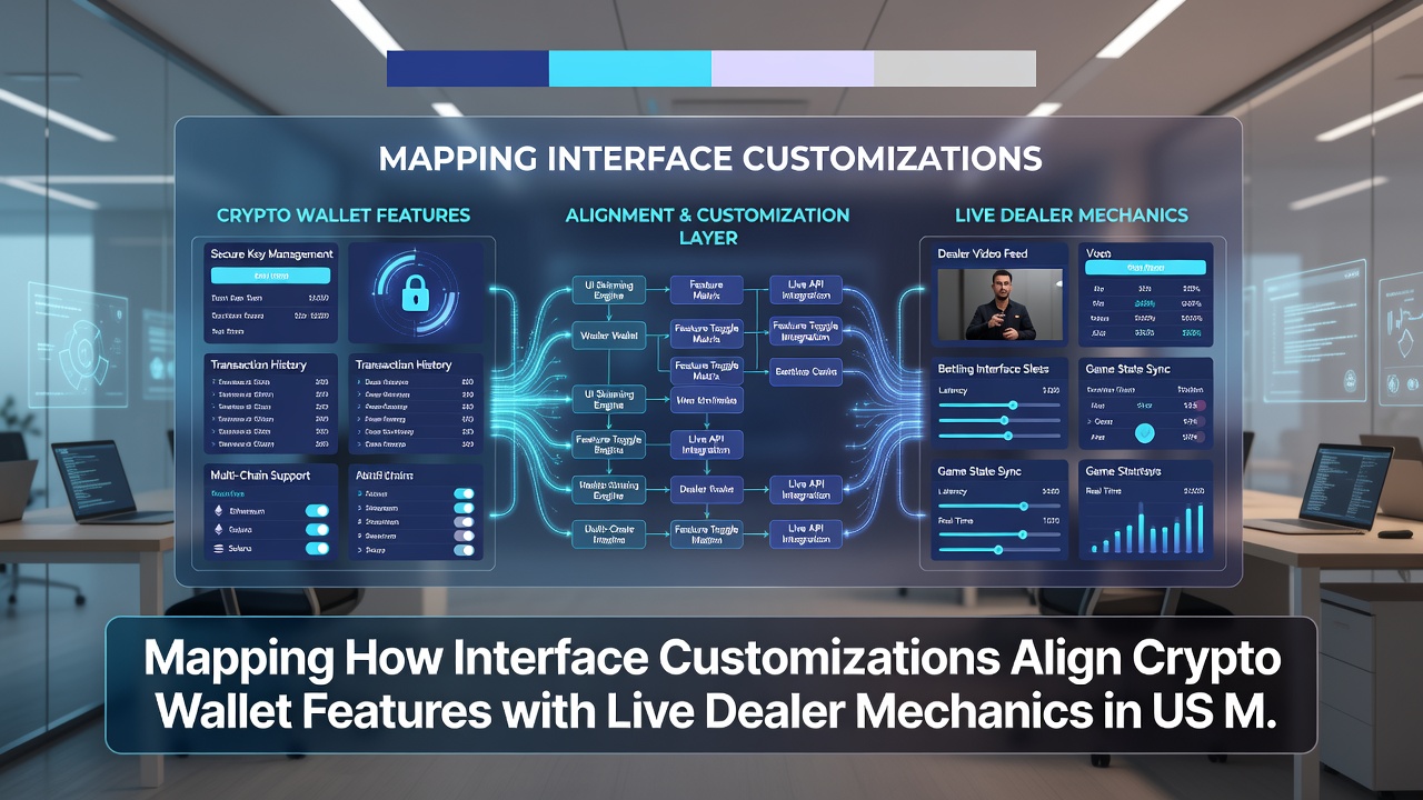 Close-up of customized mobile dashboard linking crypto wallet options to live dealer roulette controls