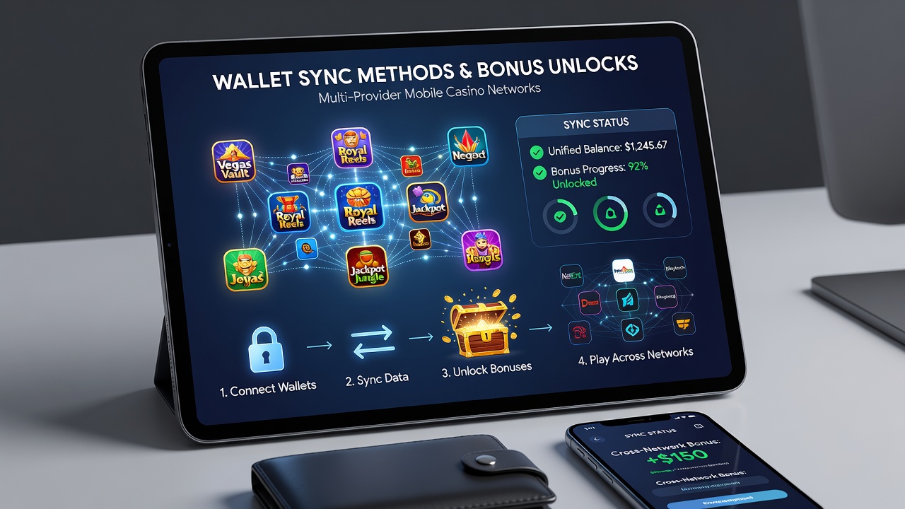 Diagram illustrating API connections between casino providers and unified wallet services